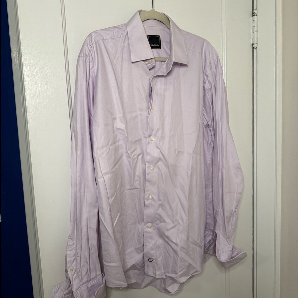 David Donahue Light Purple Dress Shirt